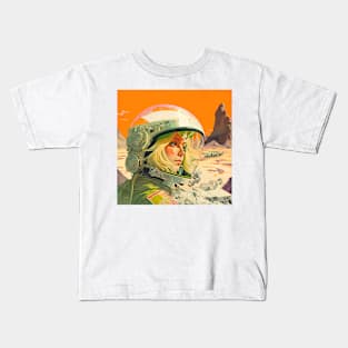 We Are Floating In Space - 64 - Sci-Fi Inspired Retro Artwork Kids T-Shirt